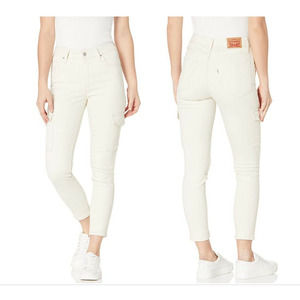 Levi’s 721 High Rise Skinny Utility Jeans Tan Size 26